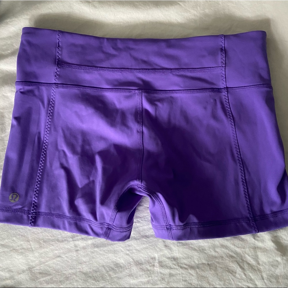 NWOT Lululemon Fast Track Short. Size 8. Purple